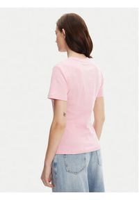TOMMY HILFIGER - Tommy Hilfiger T-Shirt New Cody WW0WW40587 Różowy Slim Fit. Kolor: różowy. Materiał: bawełna #5