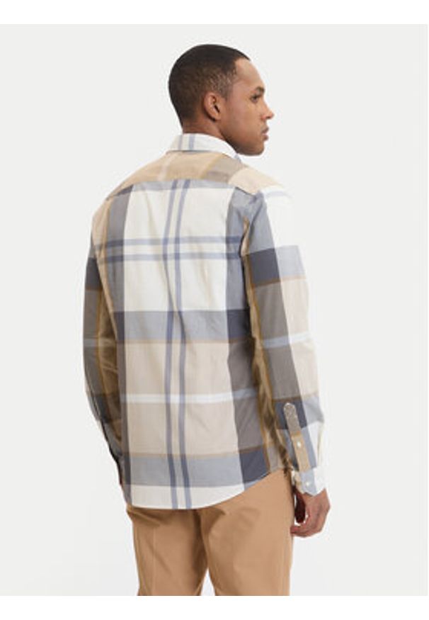 Barbour Koszula Harris MSH5071TN88 Beżowy Tailored Fit. Kolor: beżowy. Materiał: bawełna