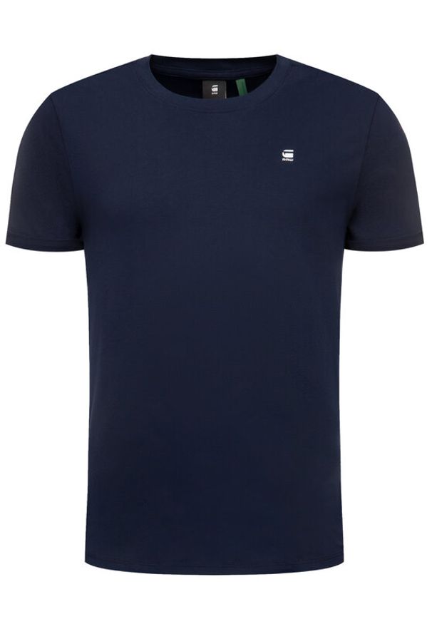 G-Star RAW - G-Star Raw T-Shirt Lash R T D16396-2653-B111 Granatowy Regular Fit. Kolor: niebieski. Materiał: bawełna