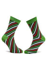 Rainbow Socks Zestaw 2 par wysokich skarpet męskich Xmas Socks Balls Adults Gifts Pak 2 Zielony. Kolor: zielony. Materiał: materiał #3