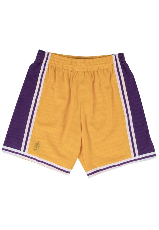 Mitchell & Ness - Short NBA Swingma n Los Angeles Lakers. Kolor: żółty. Sport: koszykówka