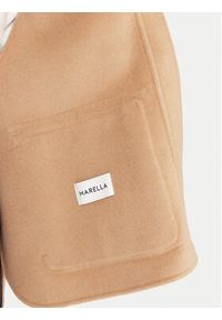 Marella Płaszcz wełniany Gettone 2523086011 Beżowy Loose Fit. Kolor: beżowy. Materiał: syntetyk #5