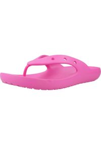 Klapki Crocs Model Classic Flip V2 Kolor Rose. Kolor: różowy. Materiał: syntetyk, materiał. Styl: sportowy