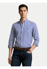 Polo Ralph Lauren Koszula 710928254008 Niebieski Slim Fit. Typ kołnierza: polo. Kolor: niebieski. Materiał: bawełna