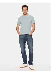 Calvin Klein Jeans Polo J30J315603 Niebieski Slim Fit. Typ kołnierza: polo. Kolor: niebieski. Materiał: bawełna
