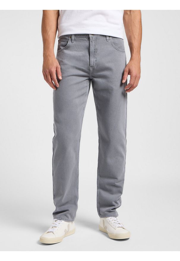 Lee - LEE MĘSKIE SPODNIE JEANSOWE LEE OSCAR CONCRETE 112365745