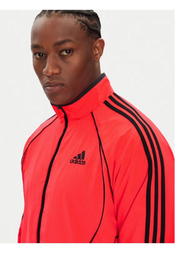 Adidas - adidas Bluza Teamgeist adicolor JW5867 Czerwony Loose Fit. Kolor: czerwony. Materiał: syntetyk
