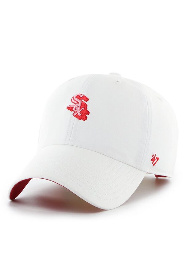 47 Brand Czapka z daszkiem MLB Chicago B-CHPCU06GWS Biały. Kolor: biały. Materiał: bawełna, materiał