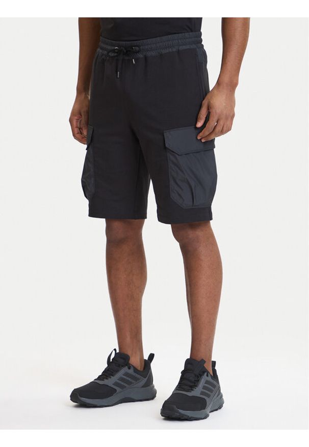 Parajumpers Szorty sportowe Boyce 26SMPMPAFP06 Czarny Regular Fit. Kolor: czarny. Materiał: bawełna. Styl: sportowy