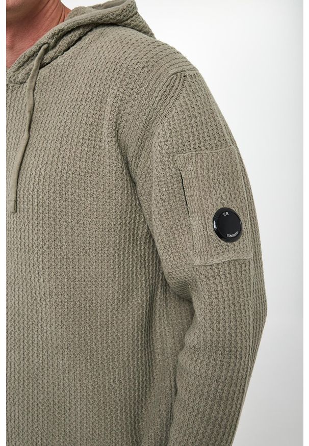 C.P. Company - Sweter męski z kapturem C.P. COMPANY. Typ kołnierza: kaptur