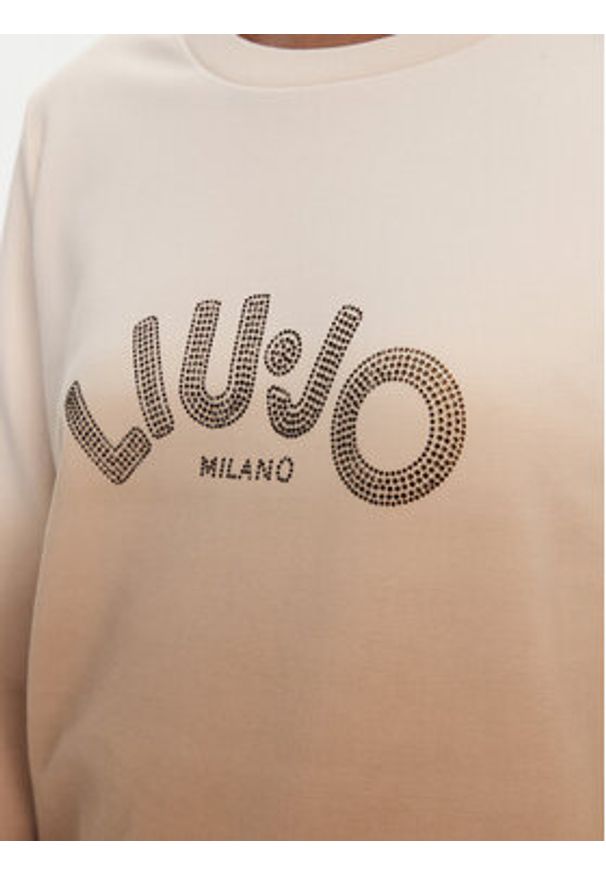 Liu Jo Sport Bluza TA5114 FS090 Beżowy Regular Fit. Kolor: beżowy. Materiał: bawełna. Styl: sportowy