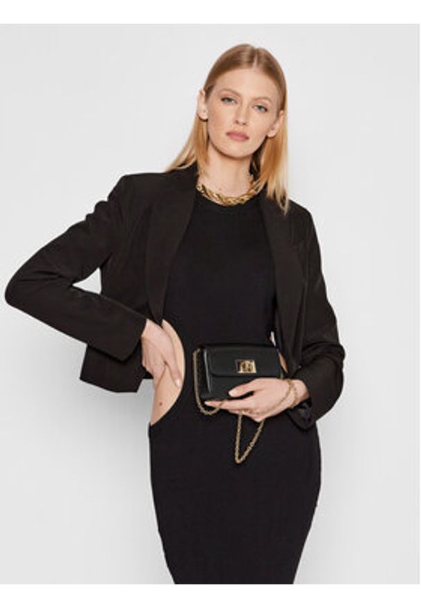 Furla Torebka 1927 WE00265-ARE000-O6000-1-007-20-CN-E Czarny. Kolor: czarny. Materiał: skórzane