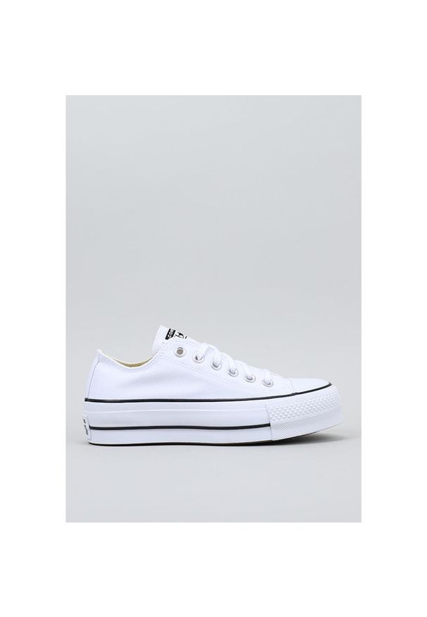 Buty damskie Converse Chuck Taylor All Star Lift Ox. Okazja: na co dzień. Kolor: biały. Materiał: materiał. Model: Converse All Star