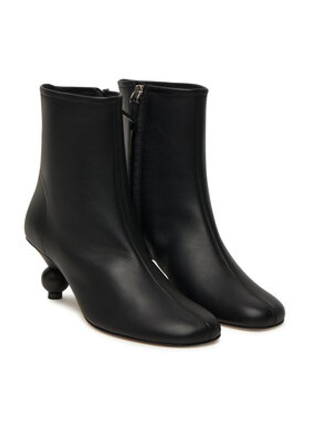 Weekend Max Mara Botki Acro 2525796014600 Czarny. Kolor: czarny. Materiał: skóra