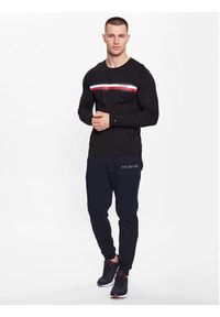 TOMMY HILFIGER - Tommy Hilfiger Longsleeve MW0MW32366 Czarny Slim Fit. Kolor: czarny. Materiał: bawełna. Długość rękawa: długi rękaw #2