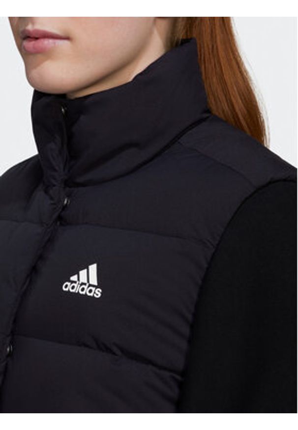 Adidas - adidas Bezrękawnik Helionic Down Vest HG6280 Czarny Regular Fit. Kolor: czarny. Materiał: syntetyk. Długość rękawa: bez rękawów