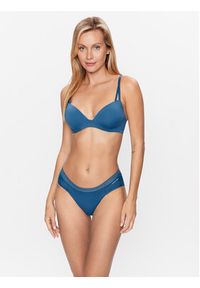Calvin Klein Underwear Biustonosz push-up 000QF6016E Niebieski. Kolor: niebieski. Materiał: syntetyk. Rodzaj stanika: push-up