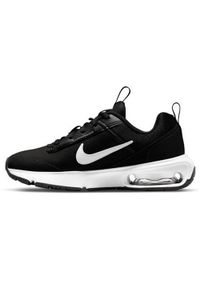 Buty do biegania dla dzieci Nike Air Max Intrlk Lite JR. Zapięcie: sznurówki. Kolor: czarny. Materiał: guma, syntetyk, tkanina, materiał. Szerokość cholewki: normalna. Model: Nike Air Max