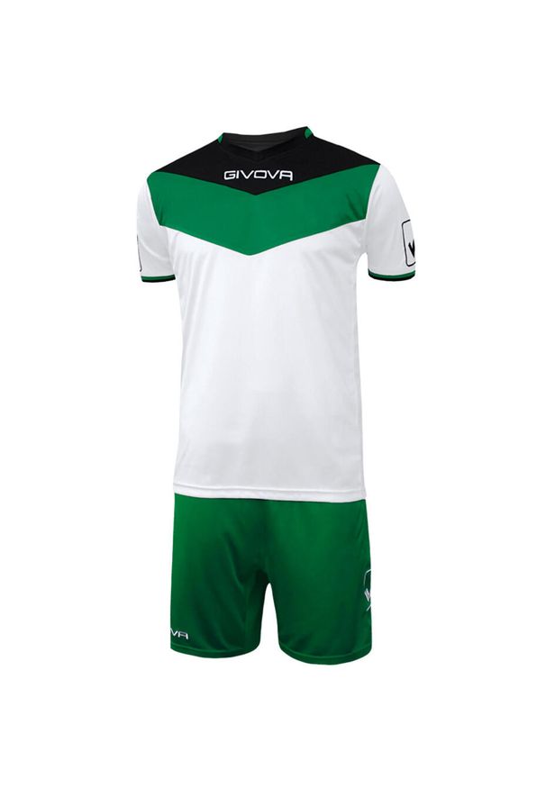 Komplet piłkarski dla dorosłych Givova Kit Campo czarno-zielony. Kolor: zielony, wielokolorowy, czarny. Sport: piłka nożna