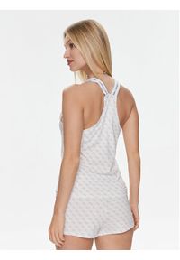Guess Piżama Carrie O3RX04 KBOE1 Biały Regular Fit. Kolor: biały. Materiał: bawełna #4
