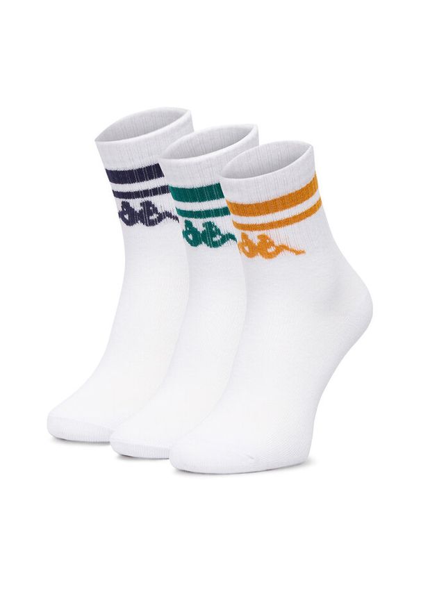 Skarpety długie Kappa. Kolor: biały