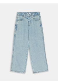 Sinsay - Jeansy z elastyczną gumą w pasie - niebieski. Kolor: niebieski #1