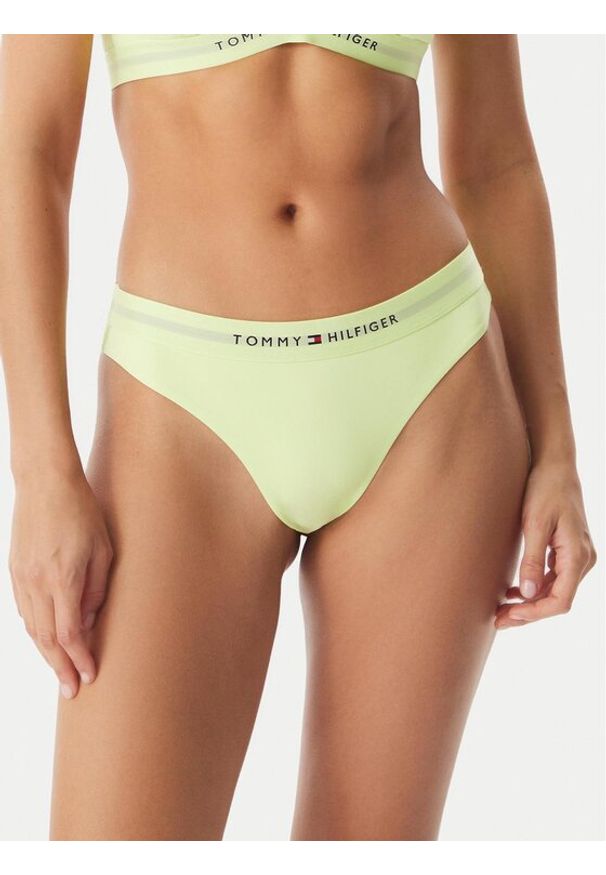 TOMMY HILFIGER - Tommy Hilfiger Dół od bikini UW0UW06364 Żółty jasny. Kolor: żółty. Materiał: syntetyk