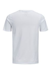 Jack & Jones - Jack&Jones T-Shirt Corp Logo 12137126 Biały Slim Fit. Kolor: biały. Materiał: bawełna #3