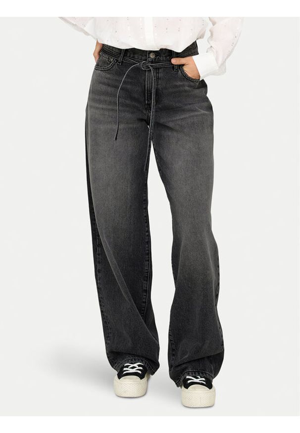 only - ONLY Jeansy Gianna 15347094 Czarny Balloon Fit. Kolor: czarny