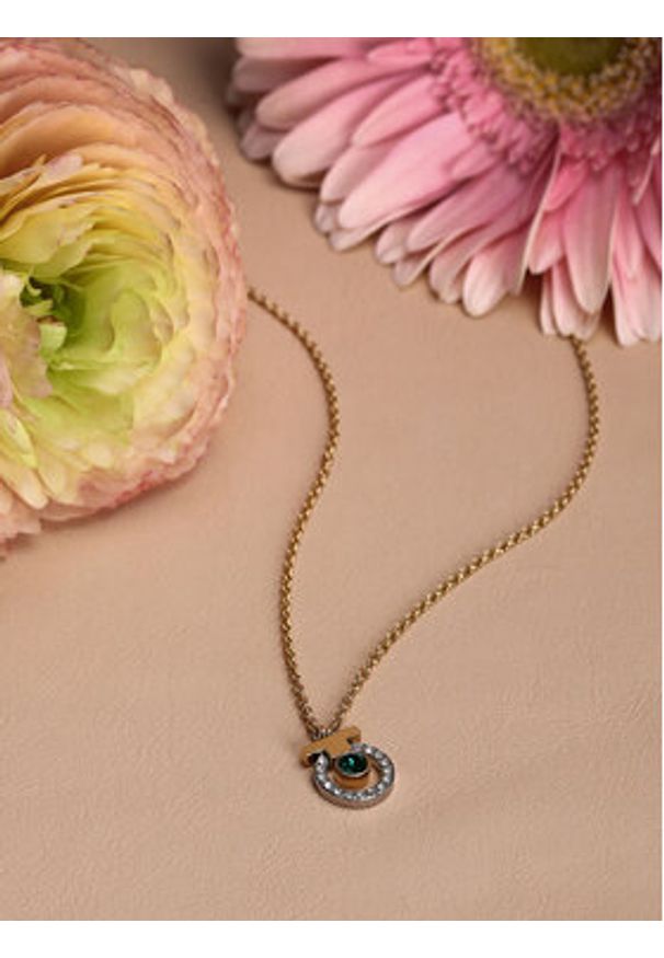 Trussardi Jeans - Trussardi Naszyjnik TJAXC54 Złoty. Materiał: metalowe. Kolor: złoty