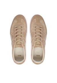 BOSS Sneakersy Brenta 50568884 Beżowy. Kolor: beżowy. Materiał: skóra, zamsz #2