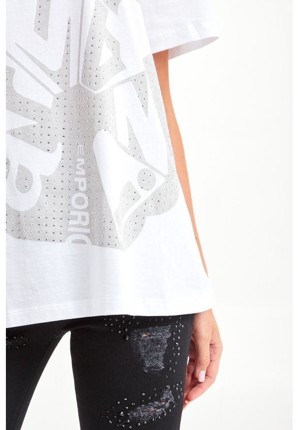 Emporio Armani - T-SHIRT EMPORIO ARMANI. Okazja: na co dzień. Materiał: materiał. Styl: casual