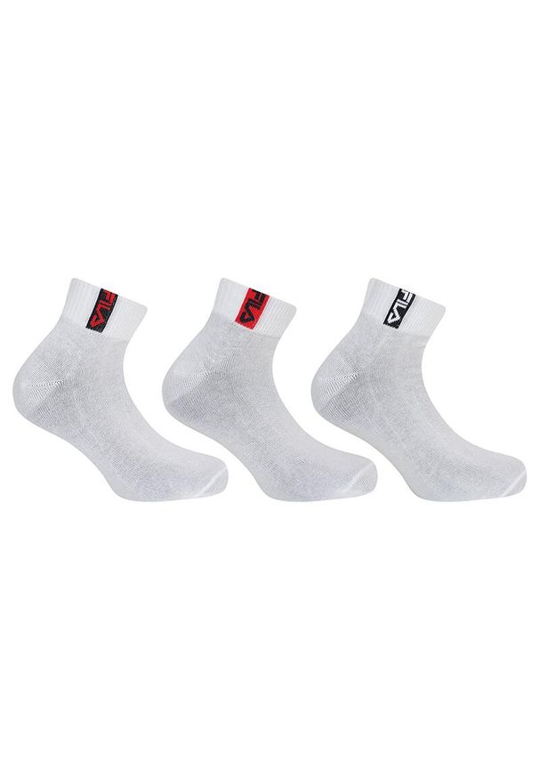 Fila - Quarter Socks In Bamboo 3 Pairs Pack. Kolor: biały