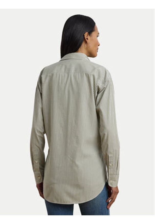 Lauren Ralph Lauren - LAUREN RALPH LAUREN Koszula 200963670001 Zielony Relaxed Fit. Kolor: zielony. Materiał: bawełna