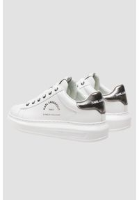 Karl Lagerfeld - KARL LAGERFELD Białe damskie sneakersy skórzane KAPRI Maison, Rozmiar 38. Kolor: biały. Materiał: skóra #6