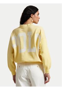 Polo Ralph Lauren Bluza 211965111001 Żółty Oversize. Typ kołnierza: polo. Kolor: żółty. Materiał: bawełna #6