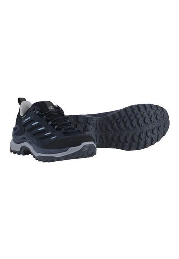 Buty trekkingowe damskie Lowa Innovo Low Gtx. Kolor: niebieski. Materiał: zamsz, tkanina. Szerokość cholewki: normalna
