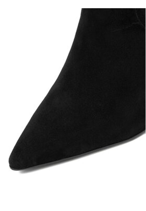 Gino Rossi - GINO ROSSI Kozaki EO-GLC511-17-3613 Czarny. Kolor: czarny. Materiał: zamsz, skóra