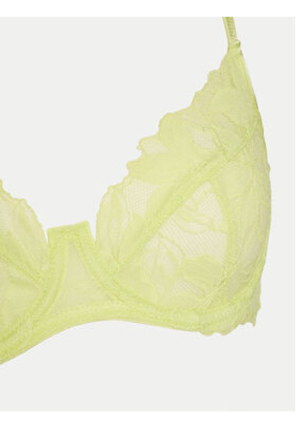 Hunkemöller Biustonosz z fiszbiną Ingrid 300996 Zielony. Kolor: zielony. Materiał: syntetyk