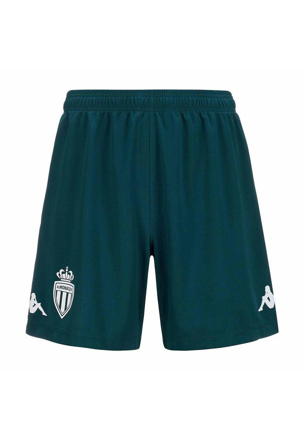 Kappa - Szorty AS Monaco Ryder 2024/25. Kolor: zielony. Sport: piłka nożna