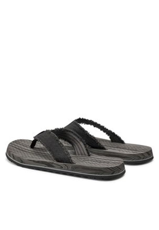 skechers - Skechers Japonki Tantric-Fritz 205098/BLK Czarny. Kolor: czarny. Materiał: materiał