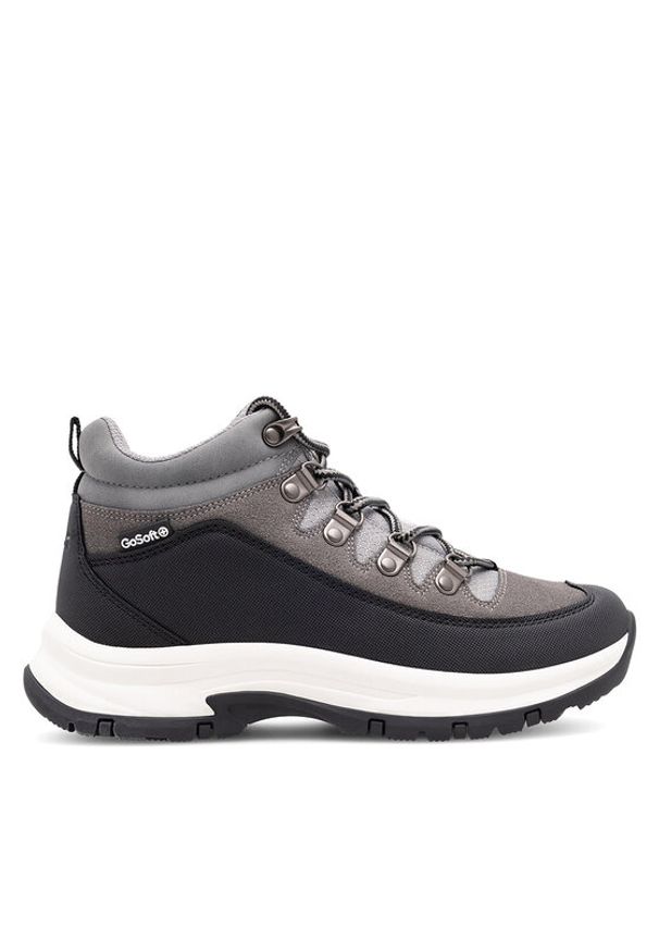 Go Soft Trzewiki VS16032023-1 Szary. Kolor: szary. Materiał: materiał