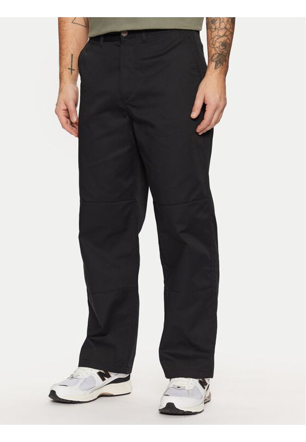 Jack & Jones - Jack&Jones Spodnie materiałowe Bill 12269667 Czarny Loose Fit. Kolor: czarny. Materiał: syntetyk