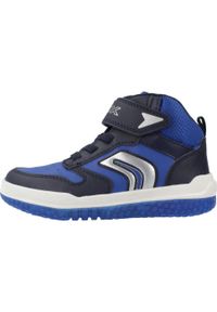 Geox - Buty GEOX J BUZZERLIGHT BOY Niebieski. Kolor: niebieski. Materiał: syntetyk, tkanina. Sport: turystyka piesza