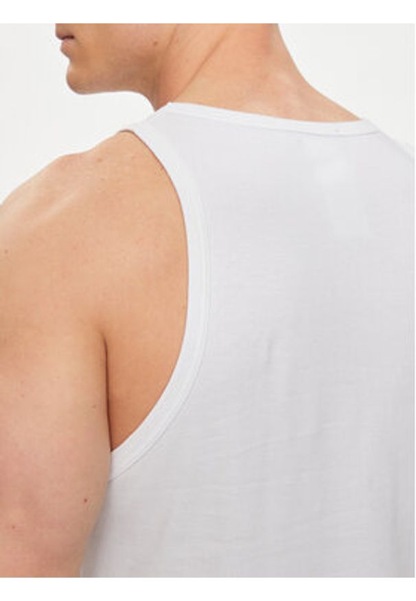 VERSACE - Versace Tank top Medusa AUU01012 Biały Regular Fit. Kolor: biały. Materiał: bawełna