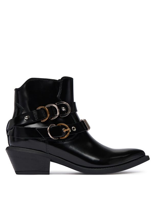 Pinko - PINKO Botki Ankle Boot Box Calf SD0343 P114 Z99 Czarny. Kolor: czarny. Materiał: skóra, lakier