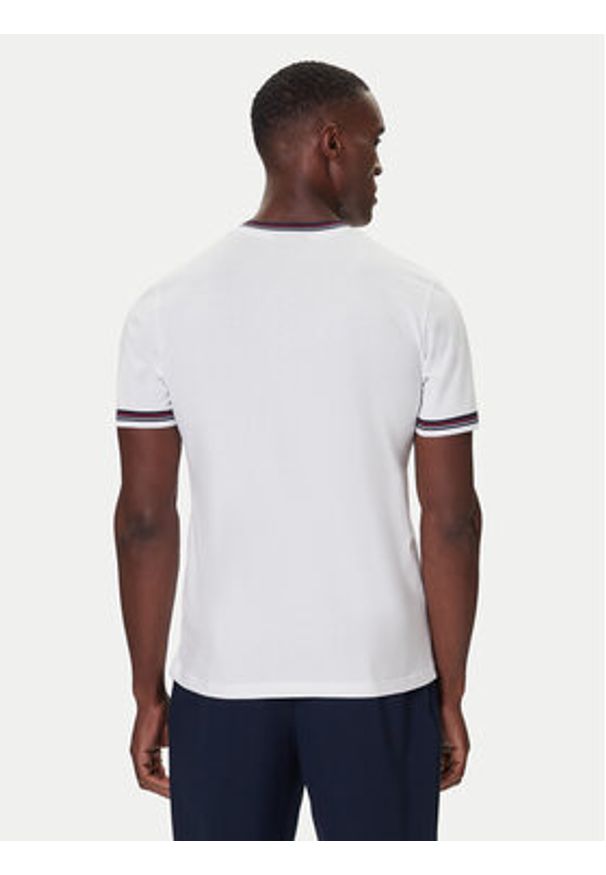 Nautica T-Shirt N1S03440 Biały Regular Fit. Kolor: biały. Materiał: bawełna