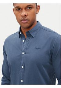 Pepe Jeans Koszula Phil PM308274 Niebieski Regular Fit. Kolor: niebieski. Materiał: bawełna #4
