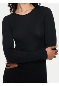 Triumph Koszulka piżamowa Beauty Layers 10225656 Czarny Slim Fit. Kolor: czarny. Materiał: wełna #3