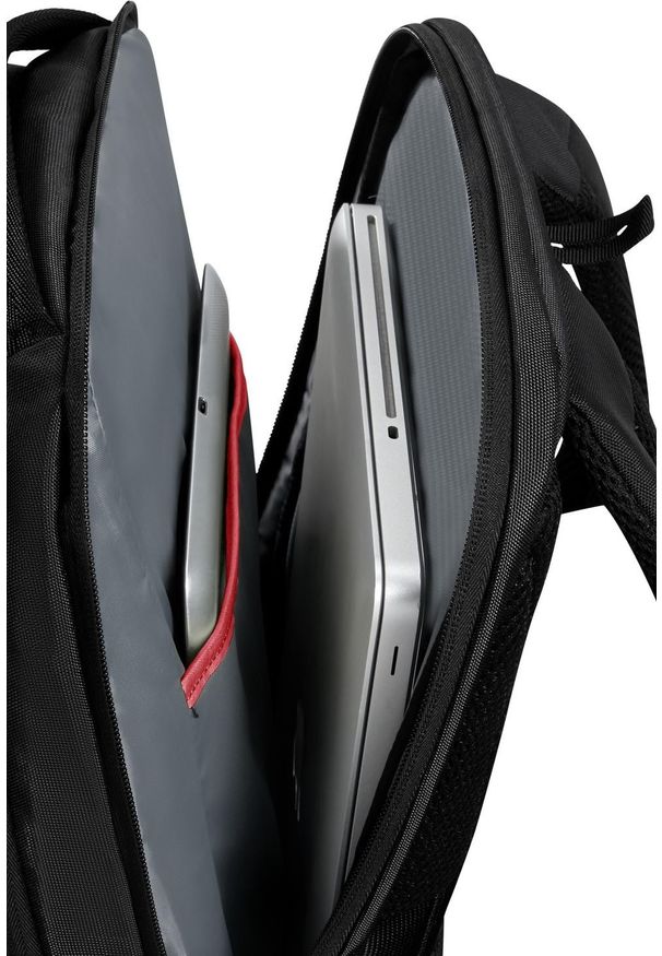 Plecak Samsonite 155196 1041 15.6'' Guardit 3.0 czarny. Kolor: czarny. Materiał: tkanina, materiał. Styl: biznesowy, casual, klasyczny